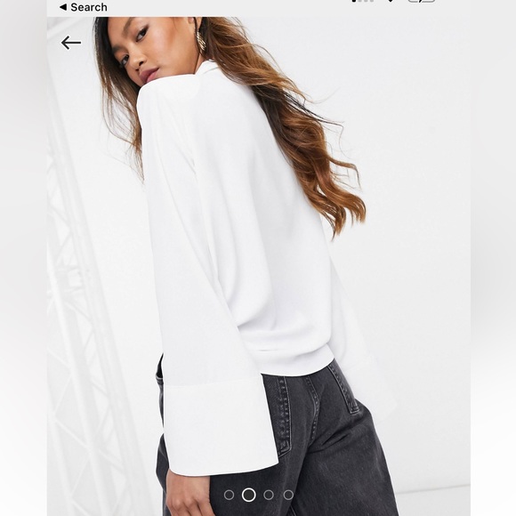ASOS white blouse in size US 10 - Picture 3 of 7